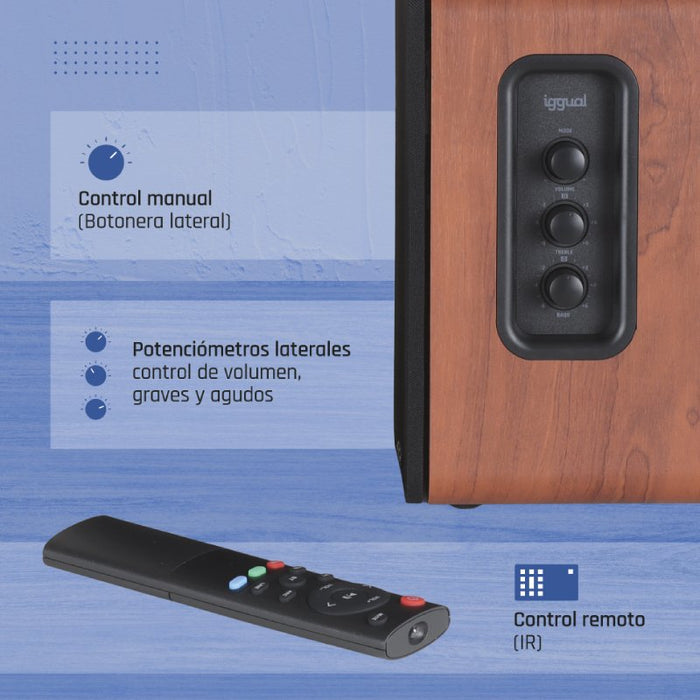 EAN 8435364319963 - iggual IGG319963 altavoz Madera Inalámbrico y alámbrico imagen 5