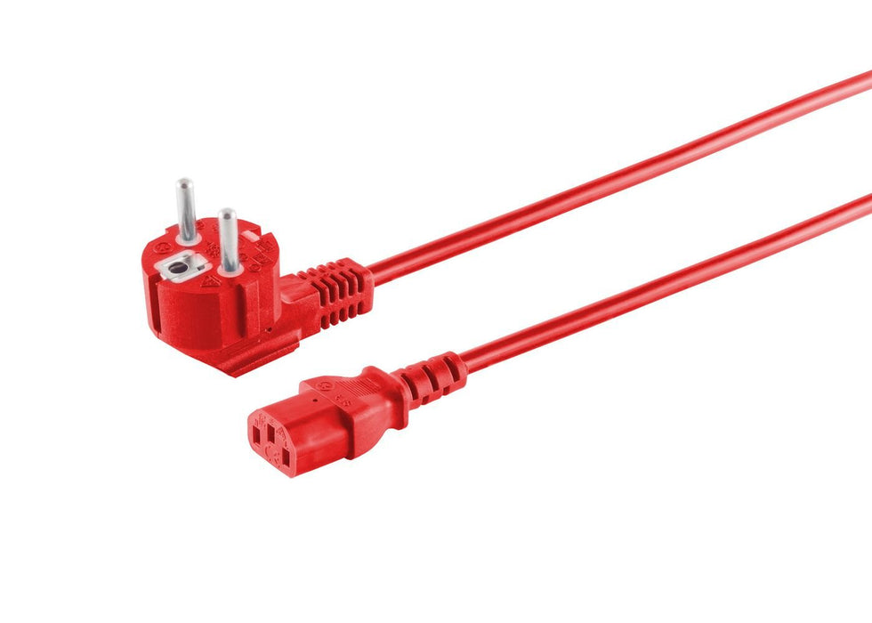 EAN 5715063490884 - Microconnect MC-SCHUANGC13300R cable de transmisión Rojo 3 m Enchufe tipo E+F C13 acoplador imagen 1