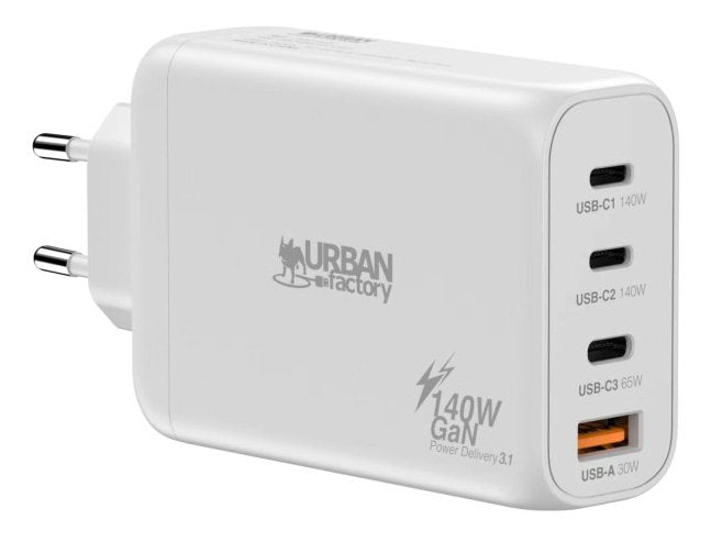 EAN 3760170885025 - Urban Factory PSC14UF cargador de dispositivo móvil Universal Blanco Corriente alterna Carga rápida Inter imagen 1