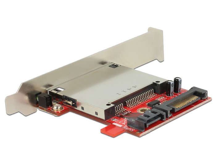 EAN 4043619914951 - DeLOCK 91495 lector de tarjeta SATA Interno Negro, Rojo, Plata imagen 2