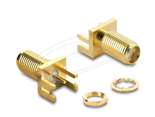 EAN 4043619674121 - DeLOCK 67412 cambiador de género para cable SMA Oro imagen 1