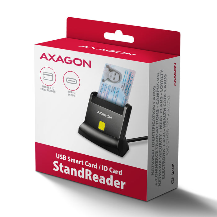 EAN 8595247909947 - Axagon CRE-SM4NC lector de tarjeta inteligente Interior USB USB 2.0 Negro imagen 6