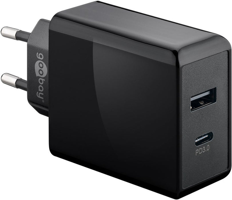 EAN 4040849449604 - Goobay 44960 cargador de dispositivo móvil Universal Negro Corriente alterna Carga rápida Interior imagen 2