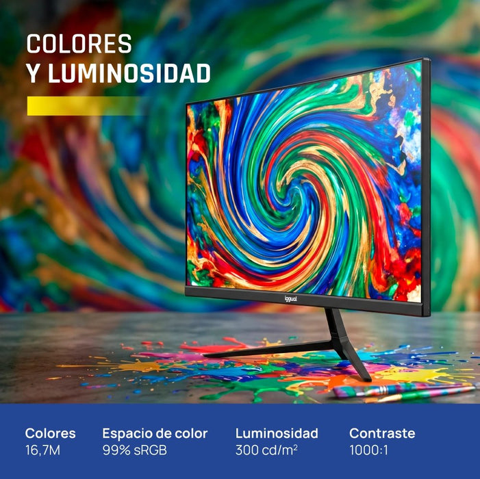 EAN 8435364319413 - iggual ML24S pantalla para PC 60,5 cm (23.8") 1920 x 1080 Pixeles Full HD LED Negro imagen 11