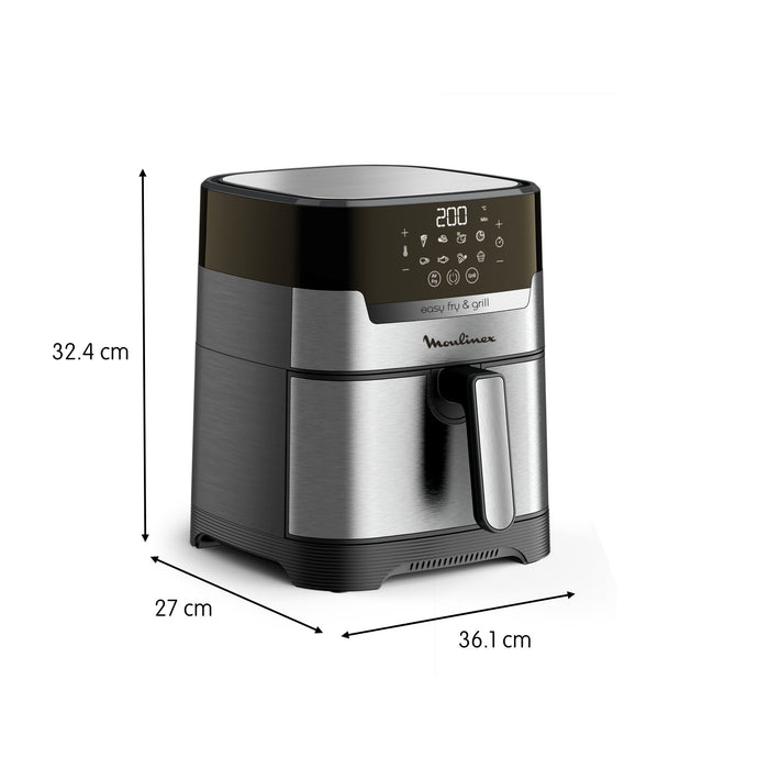 EAN 3045380021761 - Moulinex EZ505D10 freidora Sencillo 4,2 L Independiente 1400 W Freidora de aire caliente Acero inoxidable imagen 4