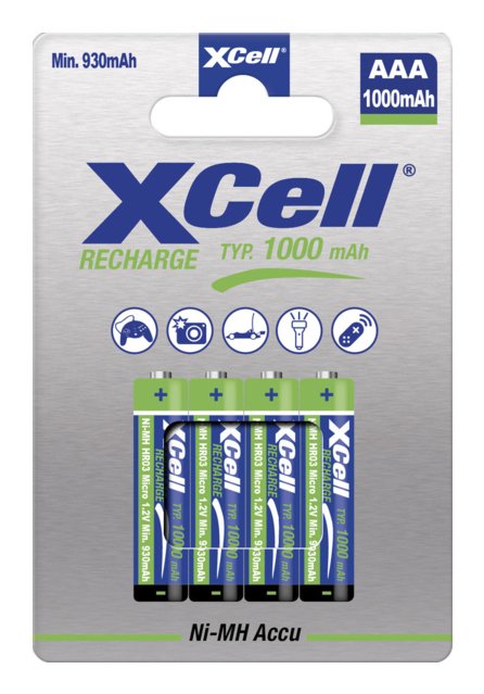 EAN 4042883173132 - XCell 117313 pila doméstica Batería recargable AAA Níquel-metal hidruro (NiMH) imagen 1