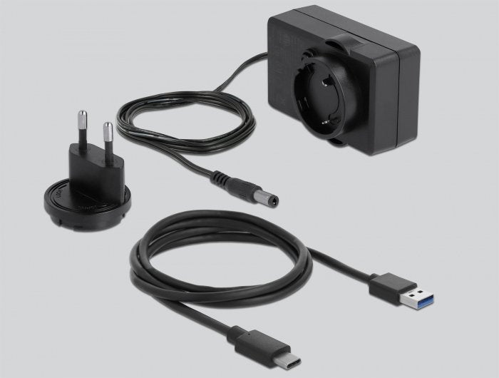 EAN 4043619640904 - DeLOCK 64090 base de conexión para disco duro USB 3.2 Gen 1 (3.1 Gen 1) Type-C Transparente imagen 4