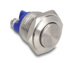 EAN 4043619220380 - DeLOCK 22038 interruptor eléctrico Interruptor pulsador 2P Acero inoxidable imagen 1