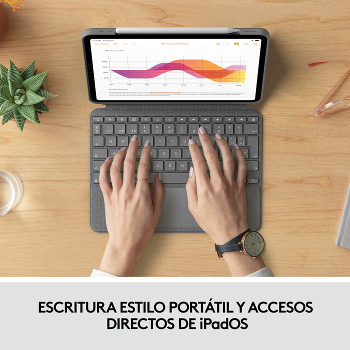 EAN 5099206096103 - Logitech 920-010300 teclado para móvil QWERTY Español Smart Connector Gris imagen 23