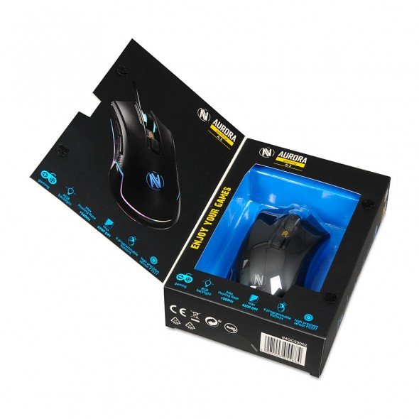 EAN 5901443055884 - iBox AURORA A-3 ratón Juego mano derecha USB tipo A Óptico 6200 DPI imagen 16