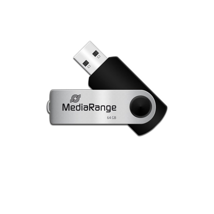 EAN 4260283112258 - MediaRange 64GB USB 2.0 unidad flash USB USB Type-A / Micro-USB Negro, Plata imagen 2
