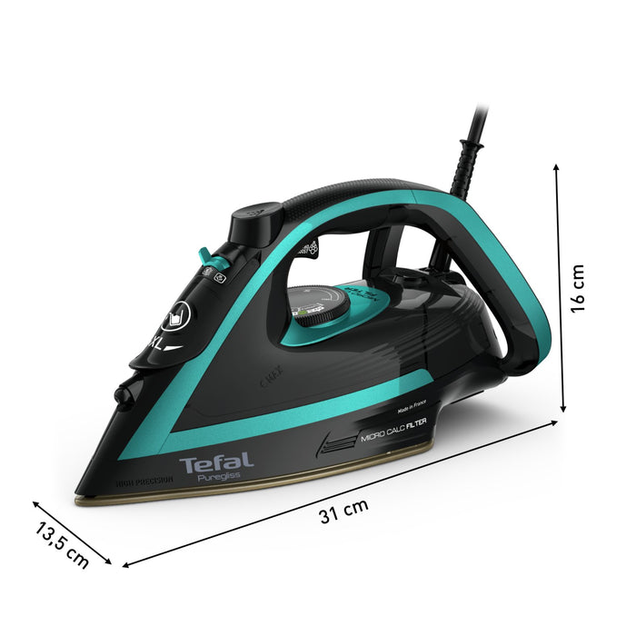 EAN 3121040086490 - Tefal Puregliss FV8066 Plancha vapor-seco Durilium AirGlide Autoclean soleplate 3000 W Negro, Azul imagen 15