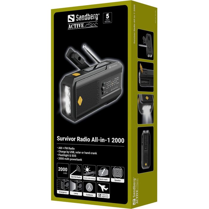 EAN 5705730421044 - Sandberg 421-04 radio Portátil Negro imagen 11