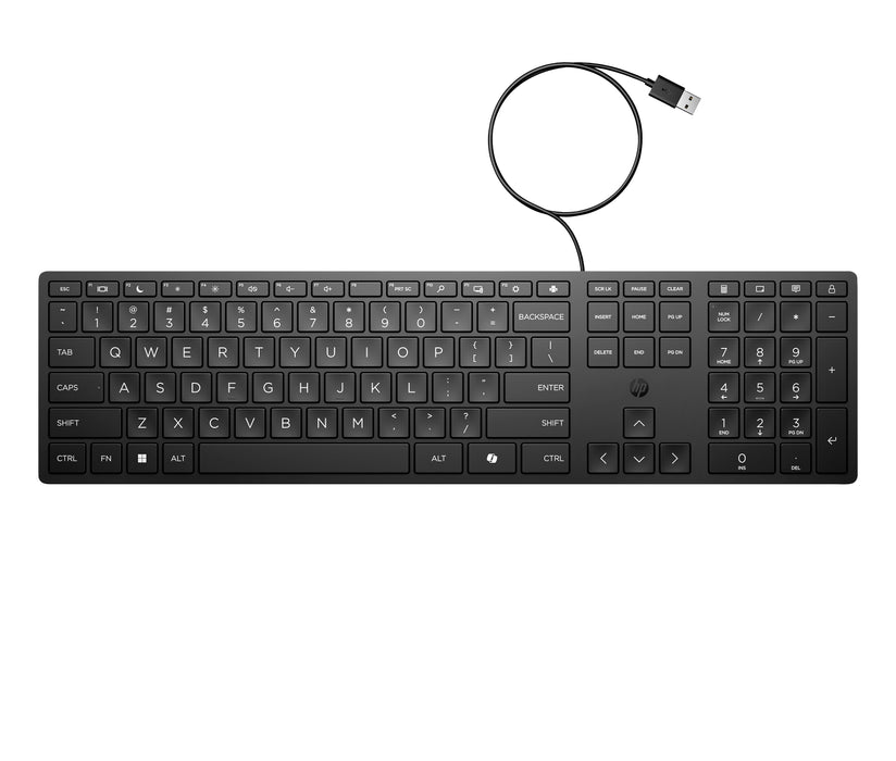 EAN 5715063732816 - HP 320K Wired Keyboard teclado Oficina USB Negro imagen 4