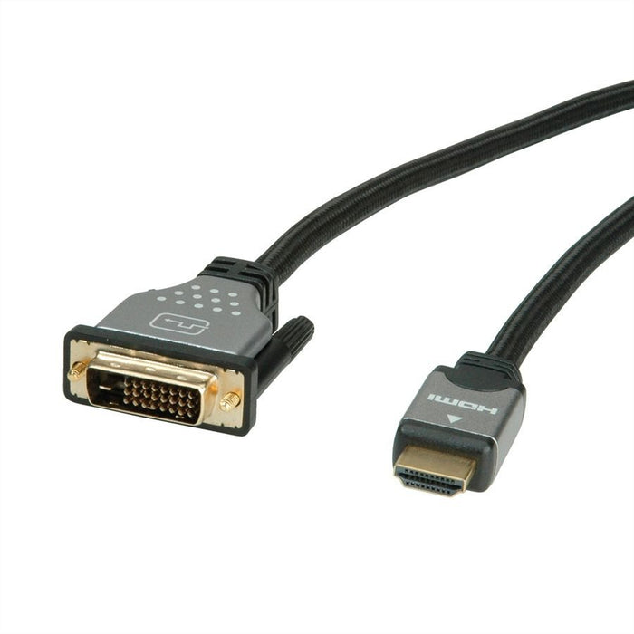 EAN 7611990176557 - ROLINE 11.04.5876 adaptador de cable de vídeo 1,5 m HDMI tipo A (Estándar) DVI-D Negro, Plata imagen 2