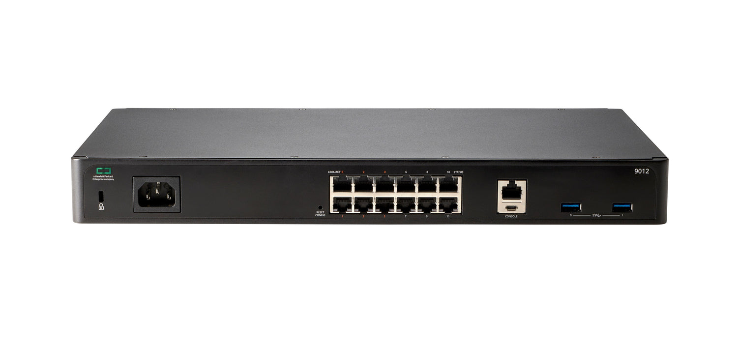 EAN 190017325088 - HPE Aruba Networking 9012 (RW) 12xGbE 6xPoE+ Branch 2K Clients - 32 APs Gateway pasarel y controlador 100, imagen 3