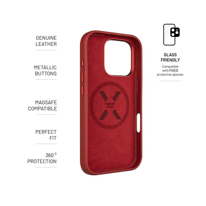 EAN 8591680172115 - FIXED MagLeather funda para teléfono móvil 16 cm (6.3") Rojo imagen 4