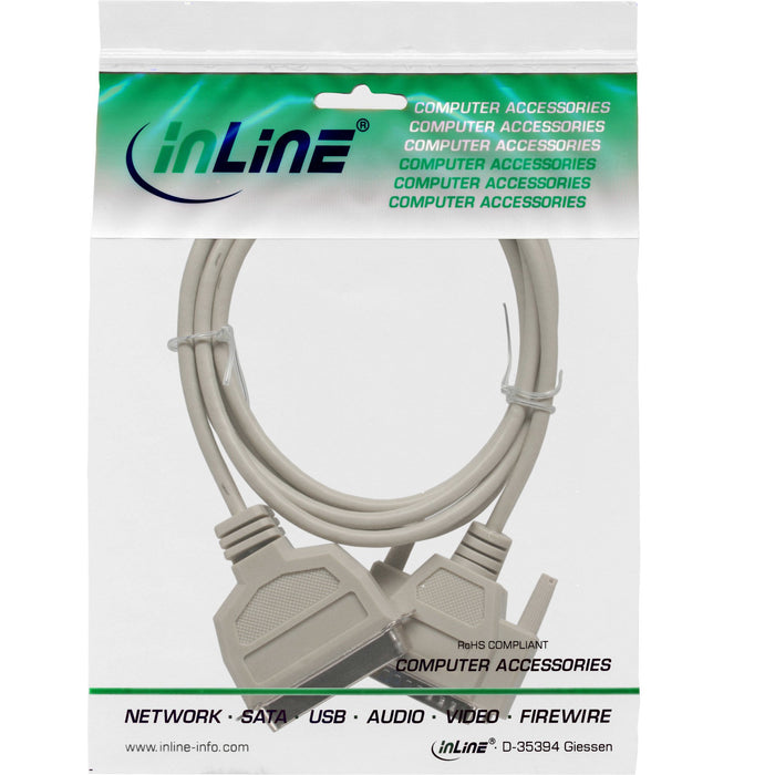 EAN 4043718002054 - InLine 11442 cable de serie Beige 2 m DB25 C36 imagen 2