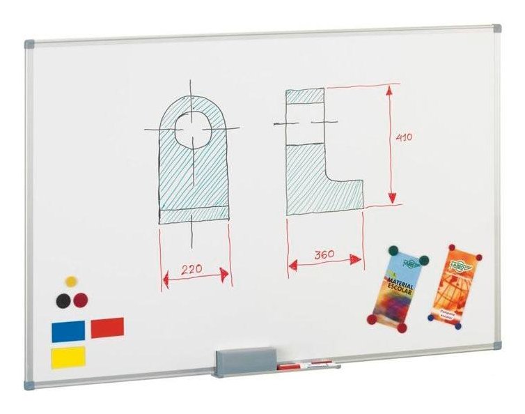 EAN 8425901841514 - FAIBO 840-10T pizarrón blanco 900 x 600 mm Acero Magnético imagen 1