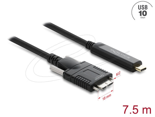 EAN 4043619836291 - DeLOCK 83629 cable USB USB 2.0 7,5 m USB C Micro-USB B Negro imagen 1
