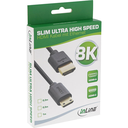 EAN 4043718308286 - InLine 17955C cable HDMI 0,5 m HDMI tipo A (Estándar) HDMI Type C (Mini) Negro imagen 2