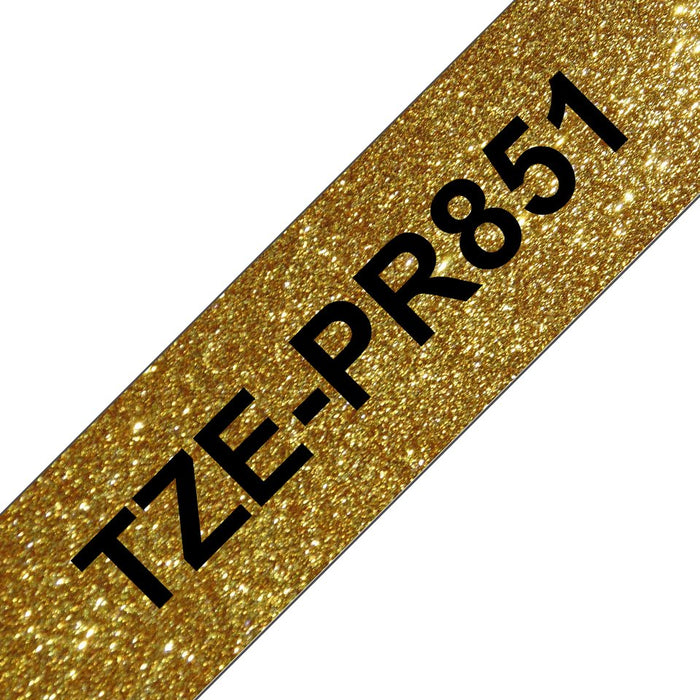 EAN 4977766783668 - Brother TZE-PR851 cinta para impresora de etiquetas Negro en el oro imagen 1