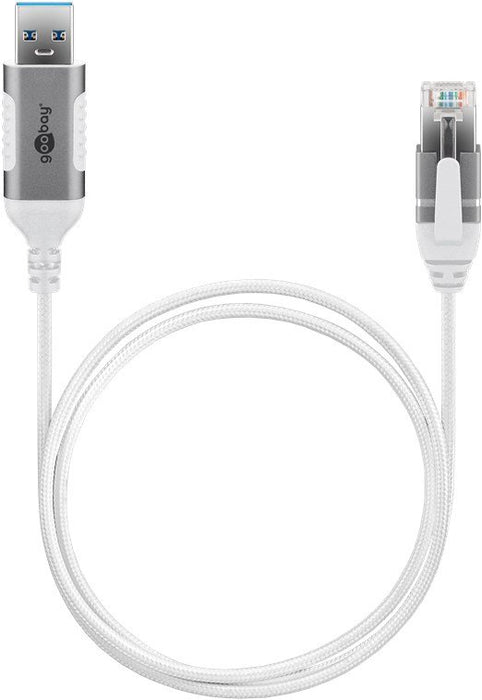 EAN 4040849743832 - Goobay 74383 cambiador de género para cable USB 3.0 type A RJ45 Blanco imagen 4