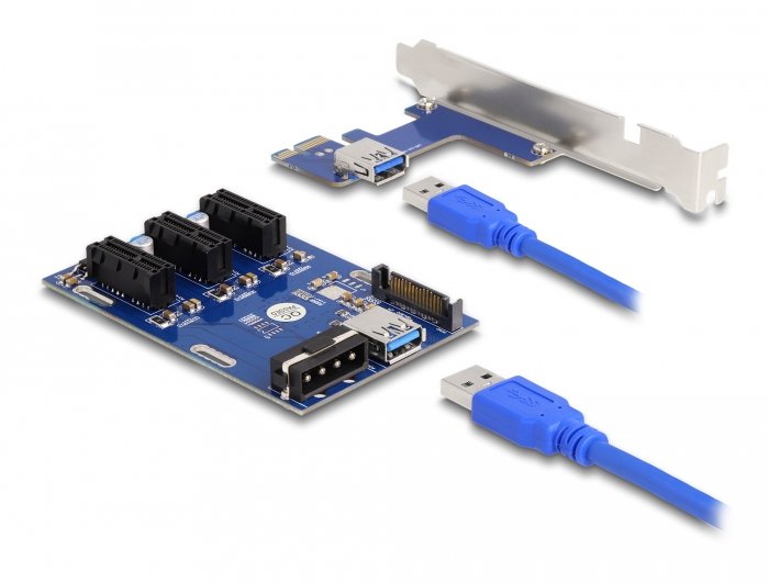 EAN 4043619414420 - DeLOCK 41442 tarjeta y adaptador de interfaz Interno PCIe, SATA, USB 3.2 Gen 1 (3.1 Gen 1) imagen 1