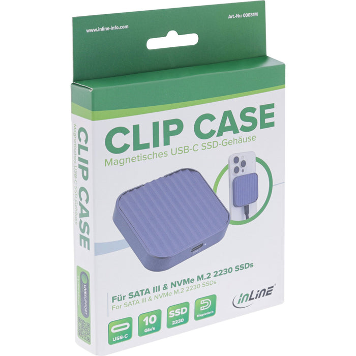 EAN 4043718334407 - InLine 00031M caja para disco duro externo Caja externa para unidad de estado sólido (SSD) Gris M.2 imagen 7