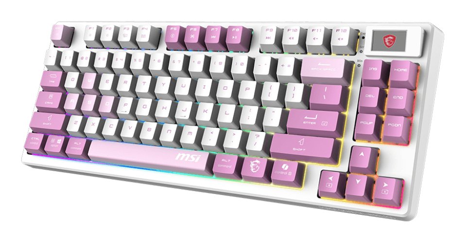 EAN 4711377307062 - MSI FORGE GK600 TKL WIRELESS VIOLET teclado Juego USB + Bluetooth QWERTY Español Rosa, Violeta, Blanco imagen 3
