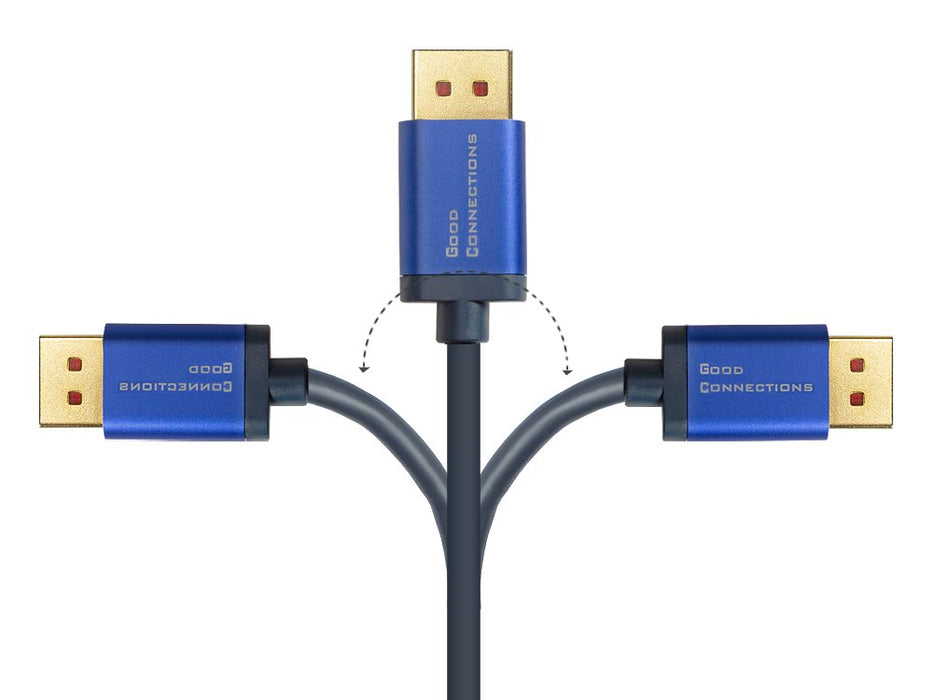 EAN 4014619709090 - Alcasa 4860-SF020B adaptador de cable de vídeo 2 m DisplayPort HDMI Negro, Azul imagen 6