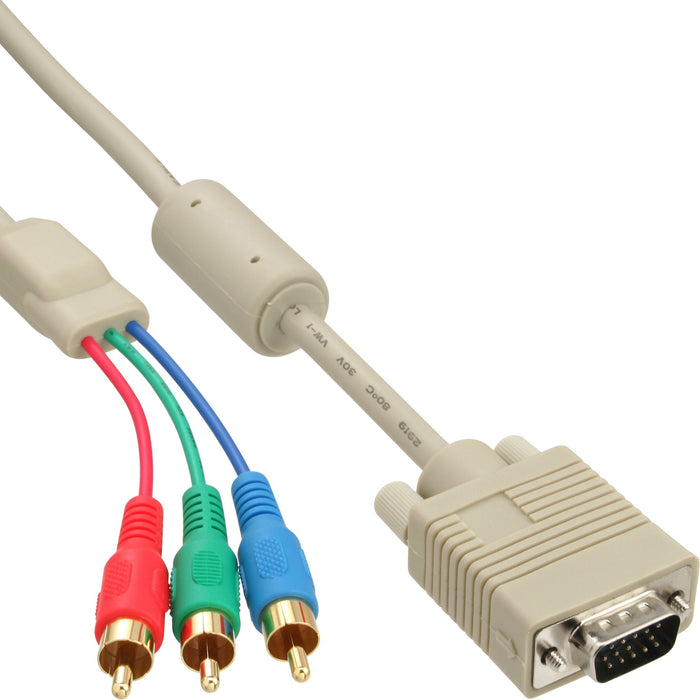 EAN 4043718107315 - InLine 17202 cable VGA 2 m VGA (D-Sub) RCA Beige imagen 1