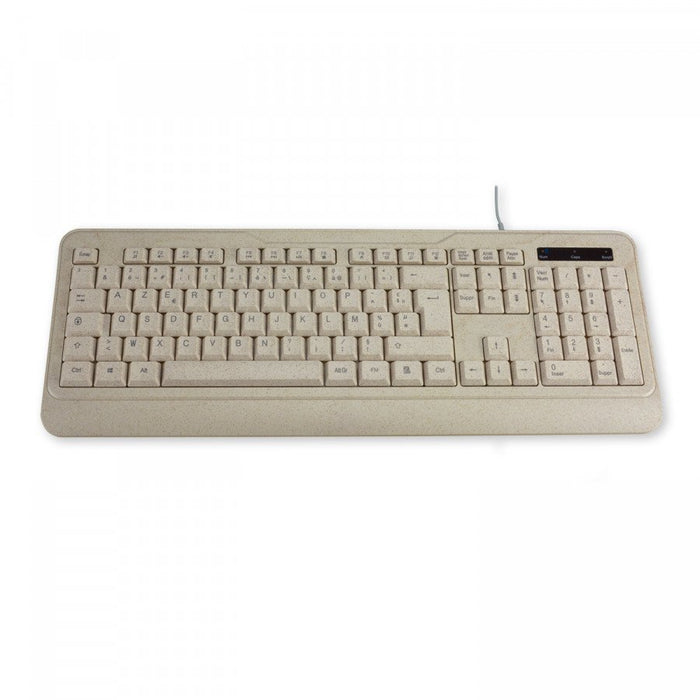 EAN 3700224769741 - MCL MP3A99AACK2012BIB teclado Ratón incluido Universal USB AZERTY Francés Beige imagen 3