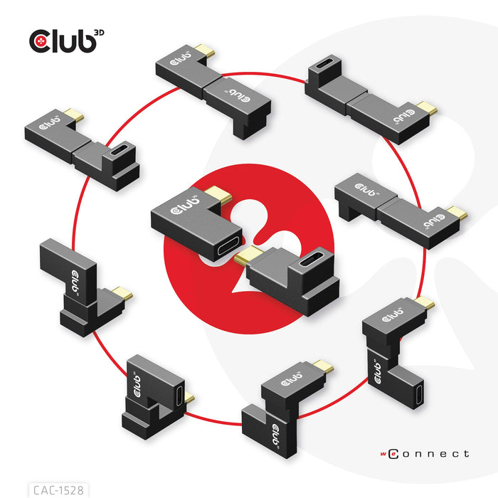 EAN 8719214472146 - CLUB3D CAC-1528 cambiador de género para cable USB C Negro imagen 8
