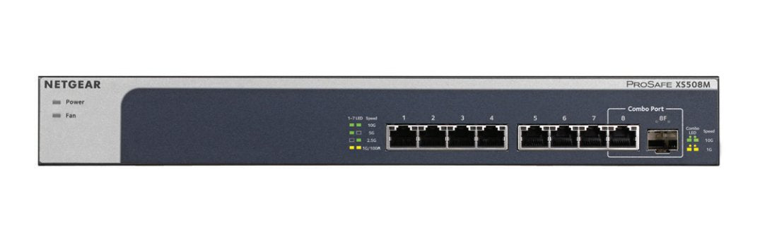 EAN 0606449131116 - NETGEAR XS508M No administrado 10G Ethernet (100/1000/10000) Gris, Plata imagen 1