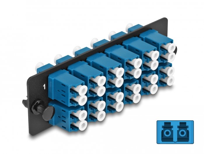 EAN 4043619669301 - DeLOCK 66930 adaptador de fibra óptica LC/LC 1 pieza(s) Negro, Azul imagen 3