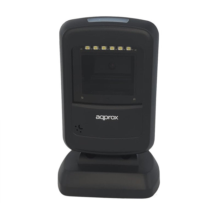 EAN 8435099527237 - Approx appLS07DESK Lector de códigos de barras fijo 1D/2D CMOS Negro, Gris imagen 2