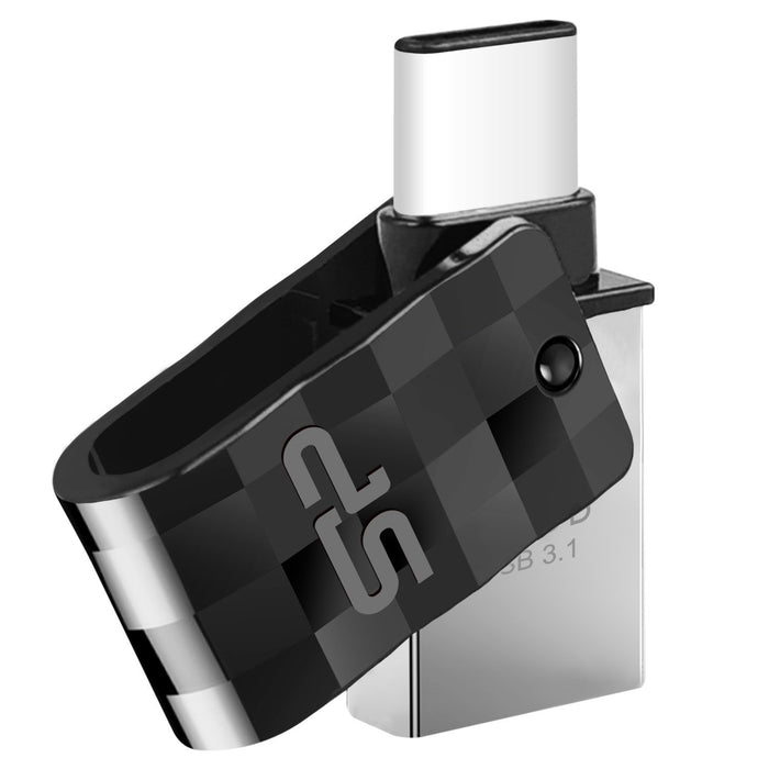 EAN 4712702655957 - Silicon Power Mobile C31 unidad flash USB 64 GB USB Type-A / USB Type-C 3.2 Gen 1 (3.1 Gen 1) Negro, Plat imagen 3