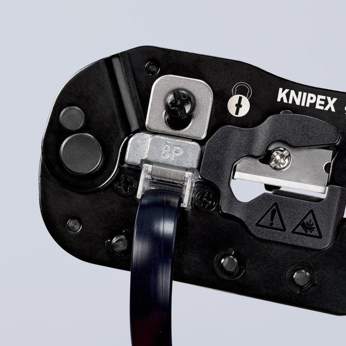 EAN 4003773087908 - Knipex 97 51 13 crimpadora Herramienta para prensar Negro, Azul, Rojo imagen 17
