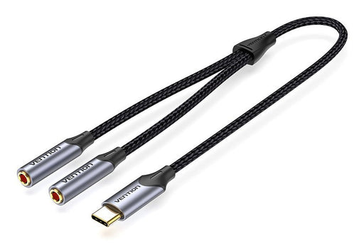 EAN 6922794751514 - Vention BGNHY cable de audio 2 x 3.5mm USB Tipo C Negro imagen 1