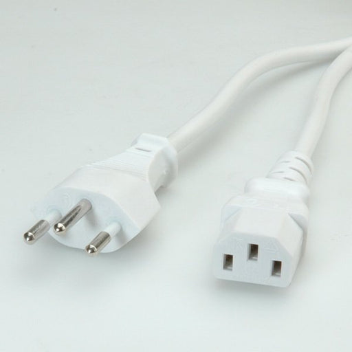 EAN 7611990132294 - VALUE Netzkabel T12 auf C13, weiss 1,8m imagen 2