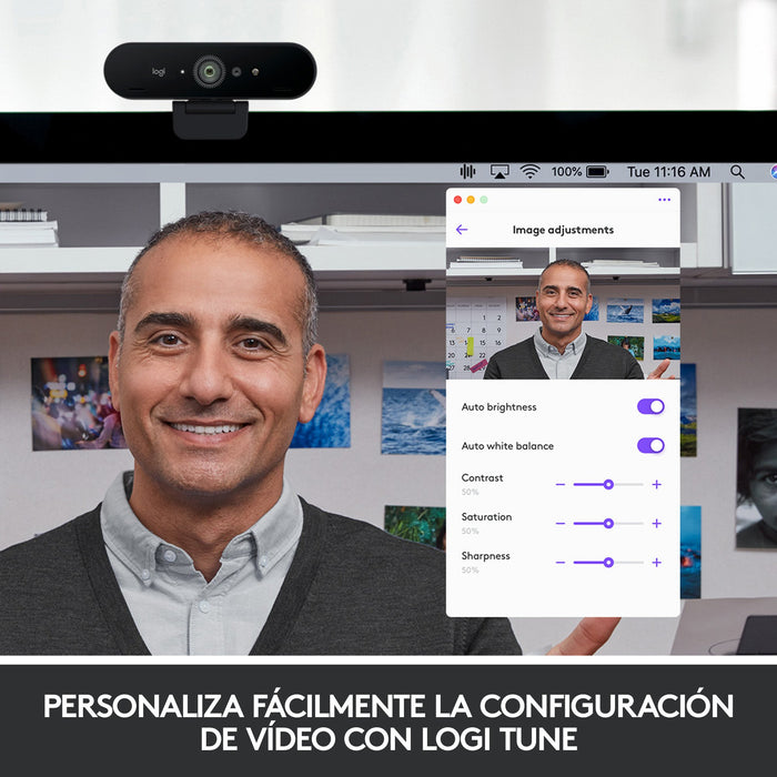 EAN 5099206075078 - Logitech 960-001194 cámara web 4096 x 2160 Pixeles USB Grafito imagen 12