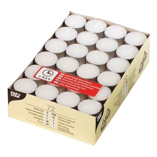 EAN 4002911152300 - Papstar 15230 vela Cilindro Blanco 72 pieza(s) imagen 1