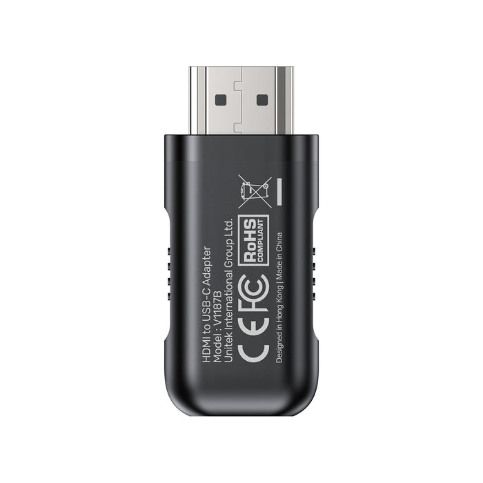 EAN 4894160058416 - UNITEK V1187BBK01 cambiador de género para cable HDMI USB-C Negro imagen 3