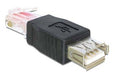 EAN 4043619652341 - DeLOCK USB - RJ45 USB 2.0 Negro imagen 1