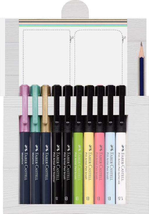 EAN 4005402671038 - Faber-Castell 267103 pluma fuente Coral, Cian, Verde, Metallic black, Amarillo 12 pieza(s) imagen 2
