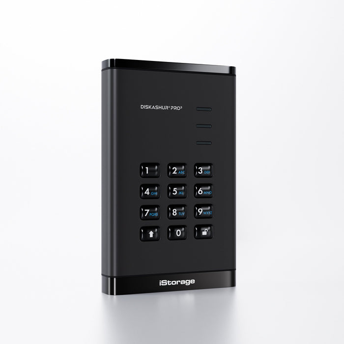 EAN 5060220254701 - iStorage diskAshur PRO3 HDD disco duro externo 4 TB USB Tipo C 3.2 Gen 1 (3.1 Gen 1) Negro imagen 1