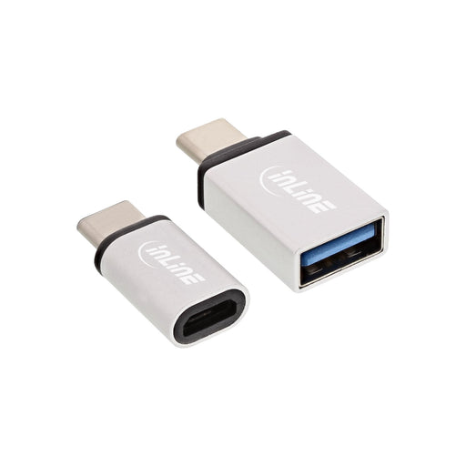 EAN 4043718255979 - InLine 35809 cambiador de género para cable USB 3.1 C Micro-USB + USB3.0 A Aluminio imagen 2