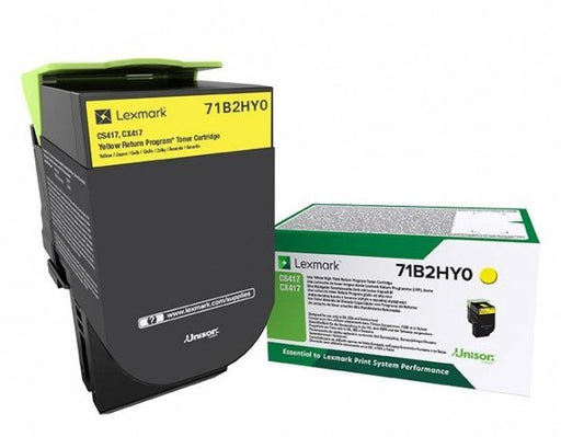 EAN 0734646641944 - Lexmark 71B2HY0 cartucho de tóner 1 pieza(s) Original Amarillo imagen 1