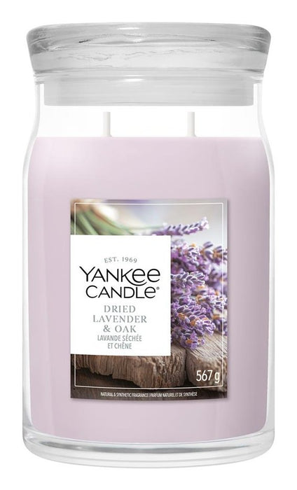 EAN 5038581180915 - Yankee Candle Dried Lavender & Oak vela Alrededor Fresco, Madera Púrpura 1 pieza(s) imagen 1